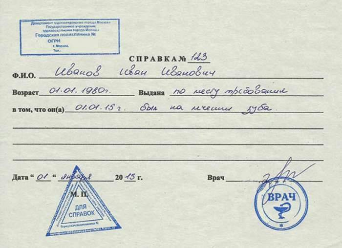 Купить справку о болезни для авиакомпании недорого