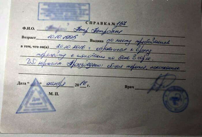 Справка от кардиолога в СПб
